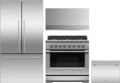 4 Piece Package Includes Refrigerator, Range, Hood And Dishwasher